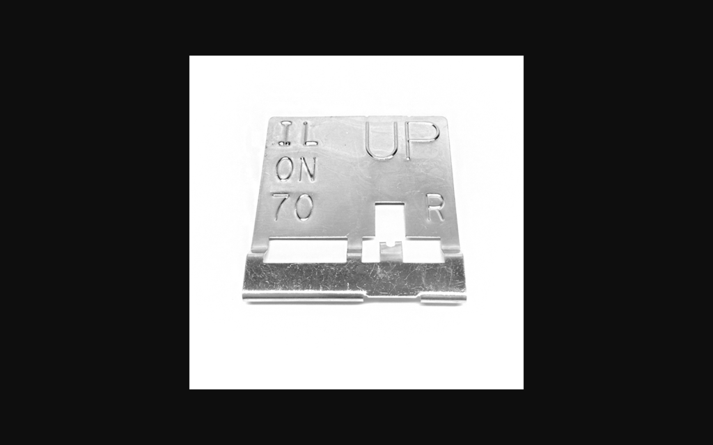 1969-1969 Pontiac Firebird Radiator Tag - Code UP