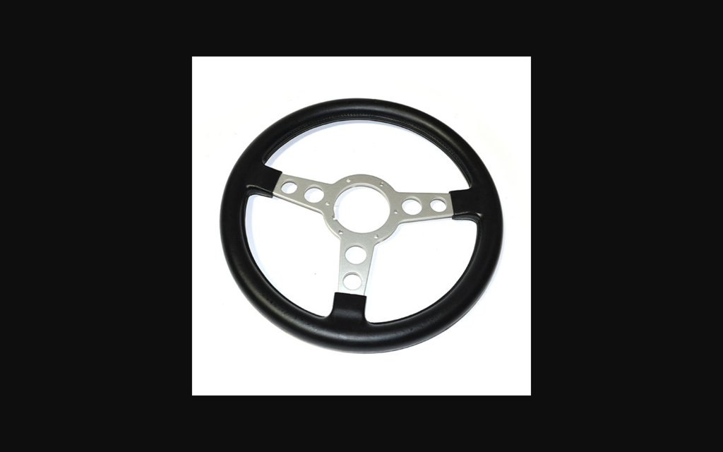 1970-1972 Pontiac GTO Formula Style Steering Wheel - Black/Silver