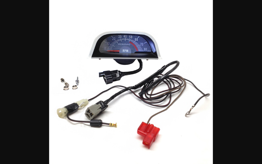 1968-1968 Pontiac GTO Hood Tach W/Pontiac - 5100 Red Line