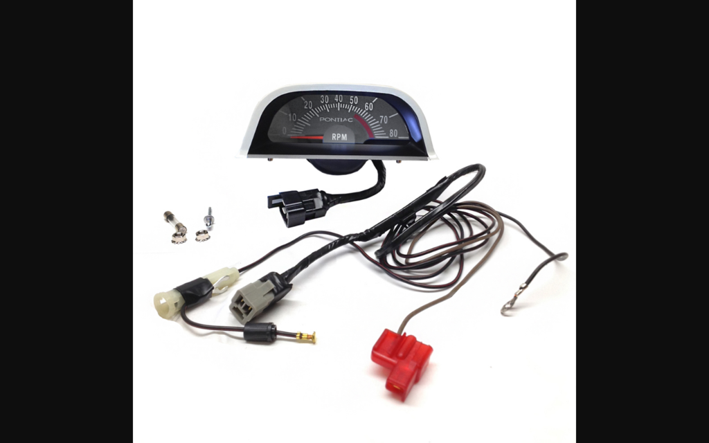 1969-1972 Pontiac GTO Hood Tach W/Pontiac - 5500 Red Line