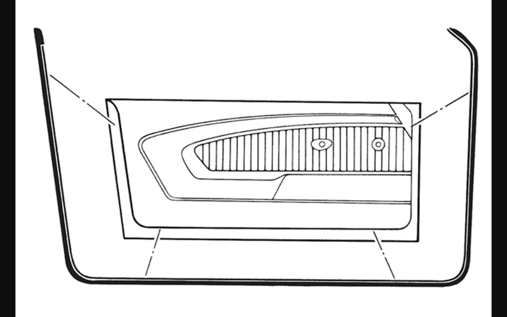 1969-1970 Ford Mustang Door Main Weatherstrips