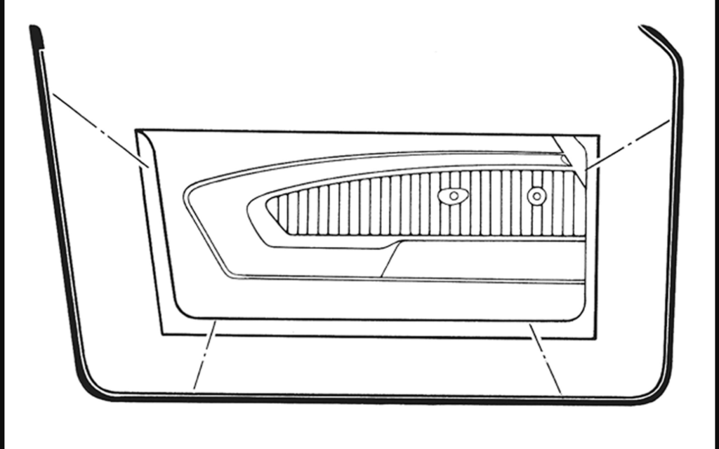 1971-1973 Ford Mustang Door Main Weatherstrips