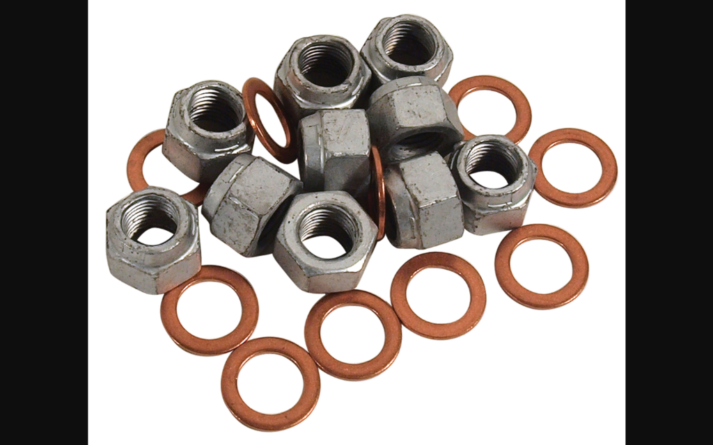 1964-1973 Ford Mustang Differential Carrier Housing Locknuts & Copper Washers - 20 pcs