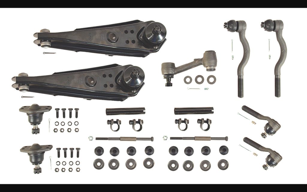 1965-1966 Ford Mustang Front Suspension Rebuild Kit - Deluxe - Manual Steering & 8 Cyl