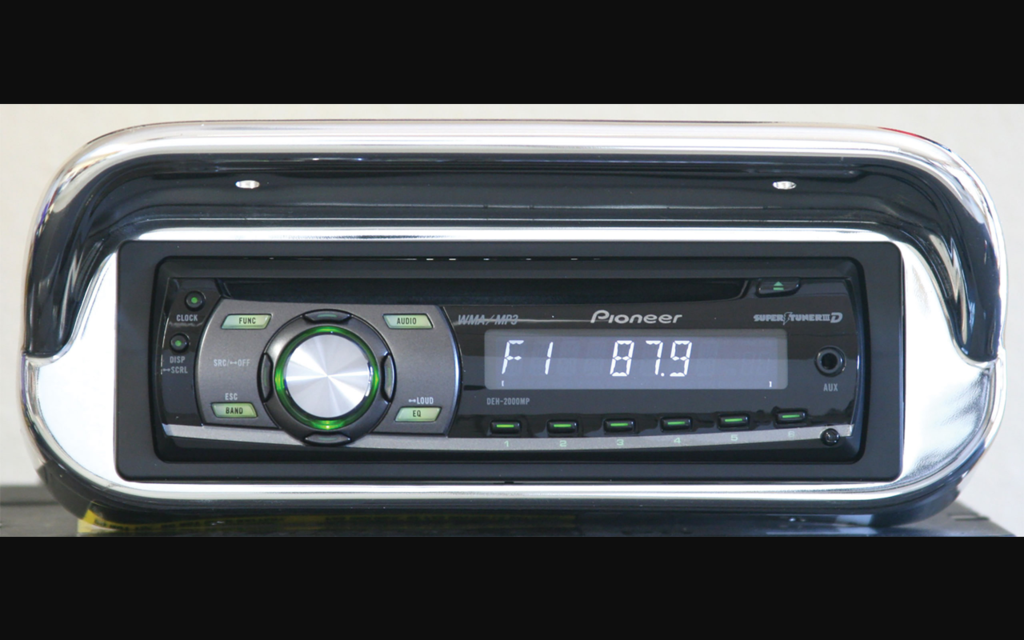 1967-1968 Ford Mustang CD Player - Pioneer In-Dash 200 Watt - Chrome