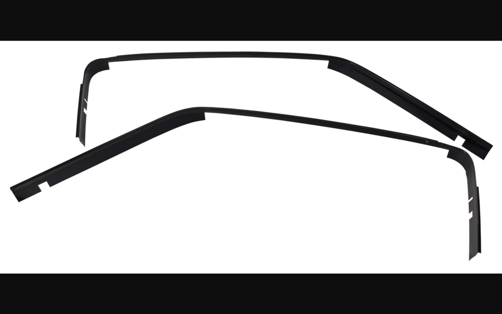 1967-1968 Ford Mustang Drip Rail Moldings - W/Vinyl Fastback