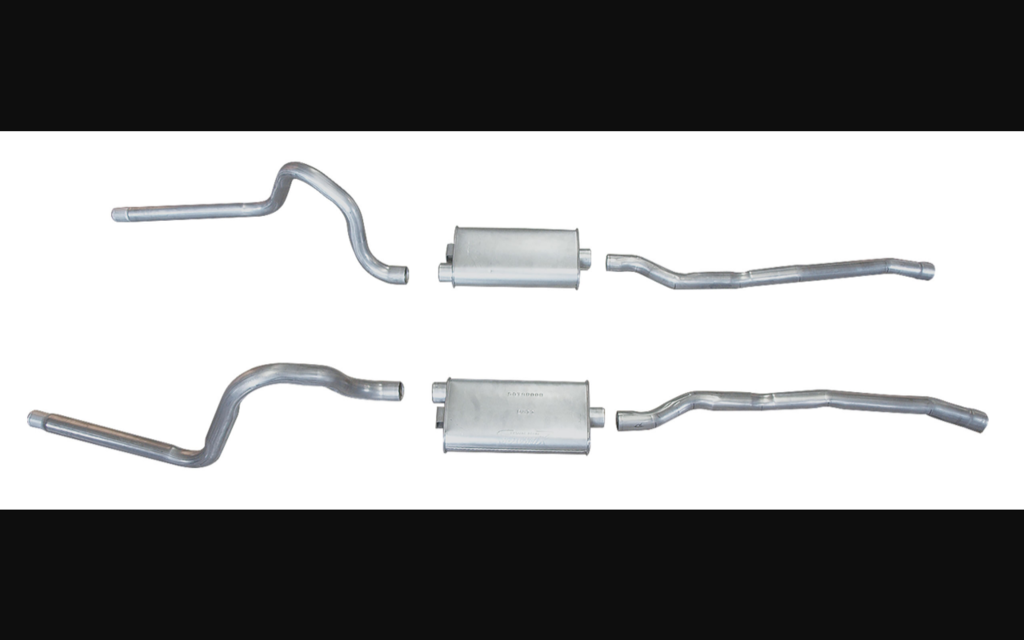 1965-1966 Ford Mustang Dual Exhaust System - 289ci - 2" W/Non-Resonator Tailpipes