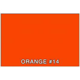 COLOR SAMPLE - 3M ORANGE #14 (OR)