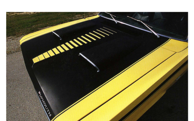 Picture of 1971 1972 Plymouth Duster Twister Ladder Hood Treatment Stripes