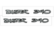 Picture of 1970 1971 1972 Plymouth Duster Fender Decal Set - DUSTER 340