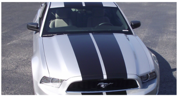 Picture of 2013-14 Mustang - Tapered Lemans Racing Stripes - Glass Roof - Low Wing