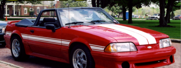 Picture of 1987-93 SAAC Mustang Dual Lemans Hood Stripes - GT or LX Models