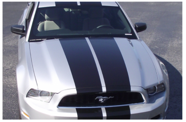 Picture of 2013-14 Mustang - Tapered Lemans Racing Stripes - Glass Roof - No Wing