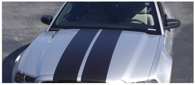 Picture of 2013-14 Mustang - 10" Straight Lemans Stripes - Convertible - High or No Wing