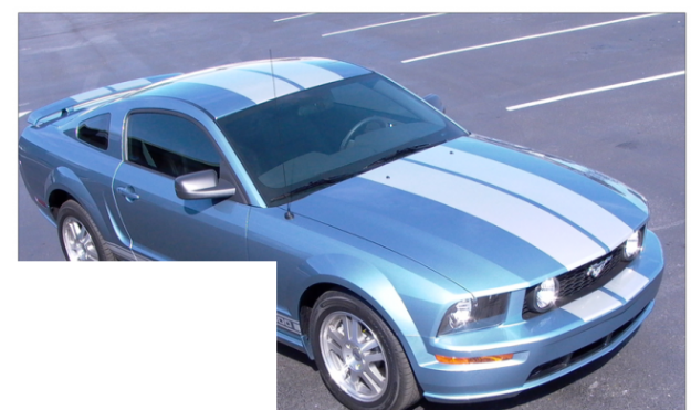 Picture of 2005-09 Mustang Lemans Racing Stripes - High or No Wing - Convertible