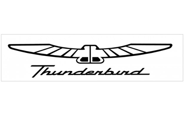 Picture of Ford Thunderbird Name and Bird Decal - 2.75" x 14"