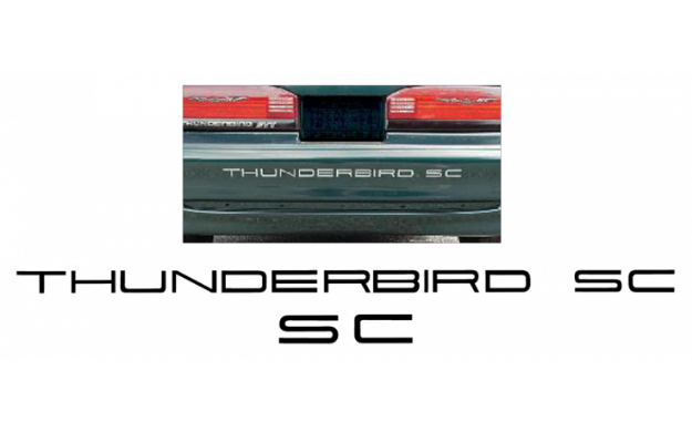 Picture of 1989-95 Ford Thunderbird Embossed Bumper Letters