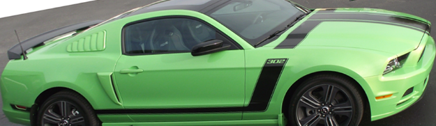 Picture of 2013-14 Mustang Kicker Hood and Side Stripe Kit - 302 Name