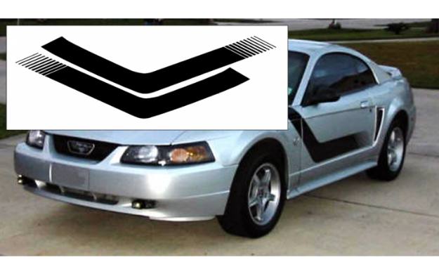 Picture of 1999-04 Mustang Boss Side Stripe L Stripes - No Name Cutout