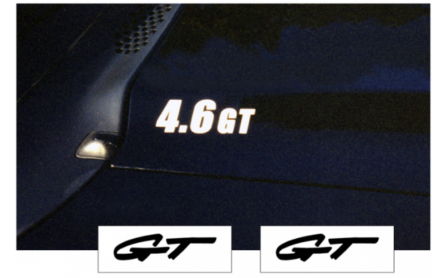 Picture of 1994-98 Mustang Hood Cowl Decal Set - GT Name