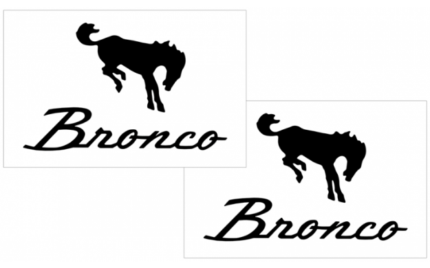 Picture of Ford Bronco Decal Set - 4.4" x 7"
