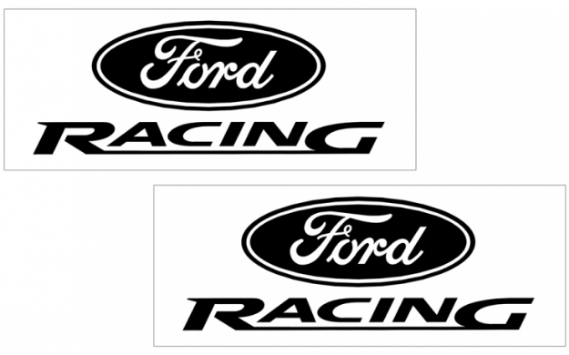 Picture of Ford Racing Decal Set - 4.5" x 12"