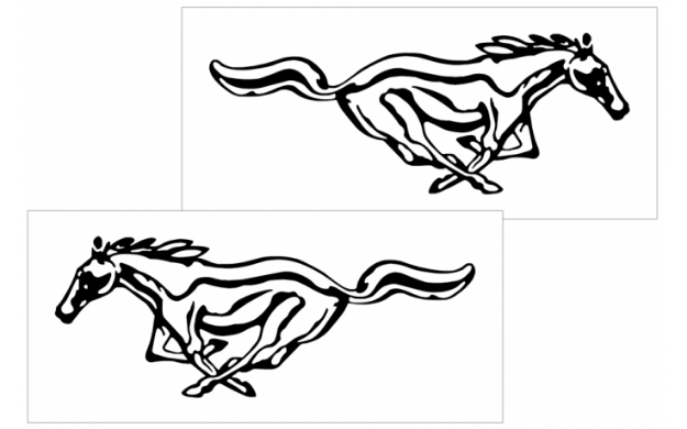 Picture of Mustang Detailed Pony Decal Set - 12" x 31.25"