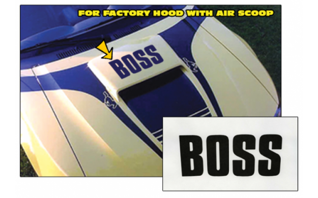 Picture of 1999-04 Boss Decal for Raised Hood Scoop - Boss Name