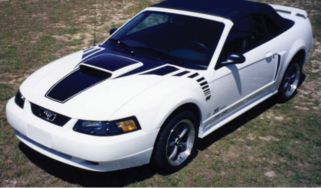 Picture of 1999-04 Mustang GT Boss Style Fader Hood Decal Kit - Scoop Hood