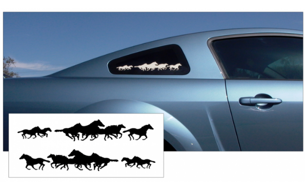Picture of Mustang Herd Pony Decal Set - 2.5" Tall