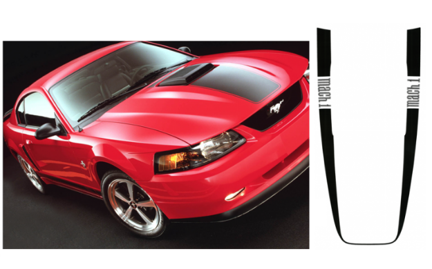 Picture of 2003-04 Mustang Mach 1 Wrap Around Stripe - MACH 1 Name