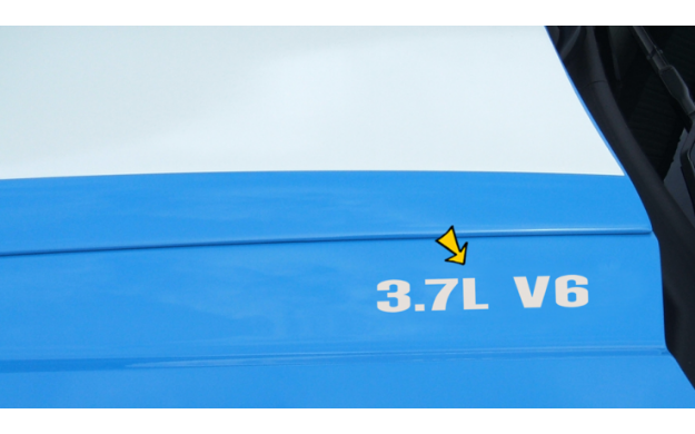 Picture of 2010-14 Mustang Hood Rise Designation Decal Set - 3.7L V6