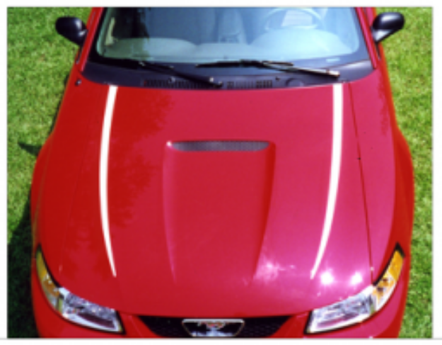 Picture of 1999 Mustang Hood Cowl Stripes - 35TH Anniversary Designation