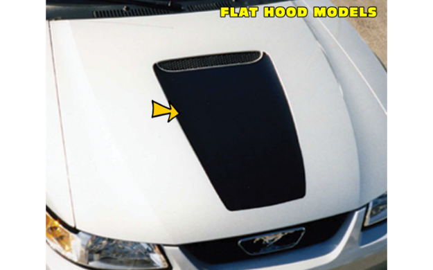 Picture of 1999-03 Mustang Square Nose Hood Decal - Flat Hood
