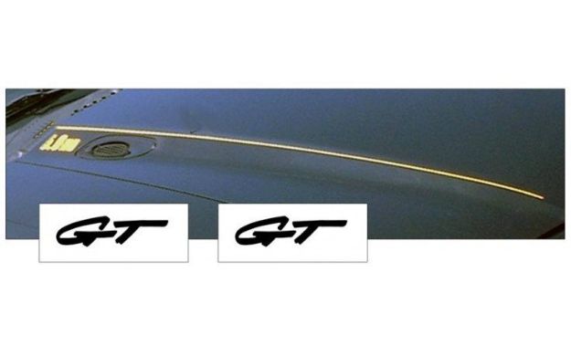 Picture of 1994-98 Mustang Hood Cowl Stripe and Decal Set - GT Name