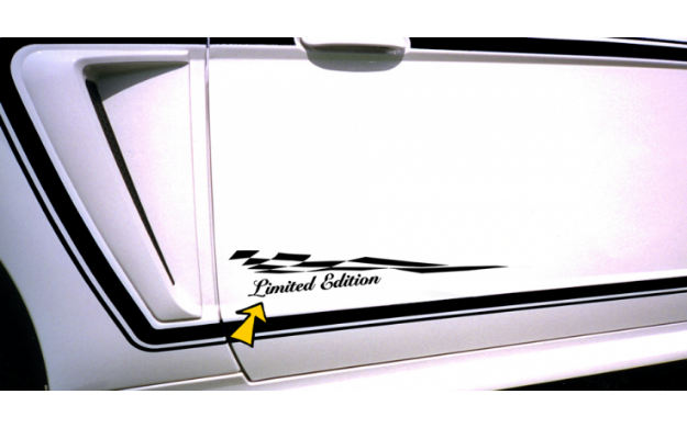 Picture of 1999-04 Mustang Flag Decal Set - Limited Edition - 3.75" x 21.5"