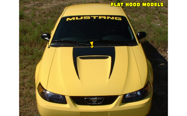 Picture of 1999-03 Mustang Claw HoodDecal Kit - Flat Hood
