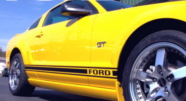 Picture of 2005-12 Mustang Lower Rocker Stripe - Ford Name
