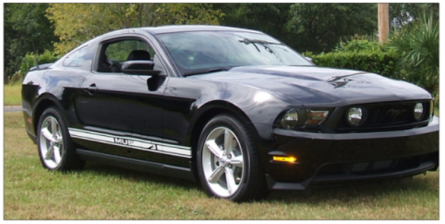 Picture of 1999 Mustang Lower Rocker Side Stripes - 35TH Anniversary Name