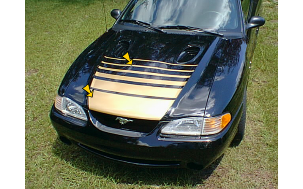 Picture of 1994-98 Mustang Fade Hood Decal