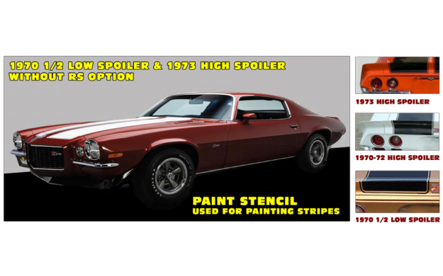 Picture of 1970-72 Camaro Z/28 Paint Stencil Kit - 1970 ½ LS & 1973 HS - No RS