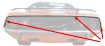 Picture of 1970-1974 Plymouth Barracuda Rear Tail Panel Trim - 3 piece package