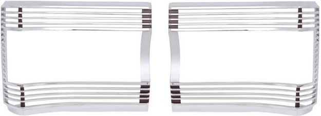 Picture of 1967 Plymouth GTX / Satellite Tail Lamp Trim Bezels With Argent Silver Inners
