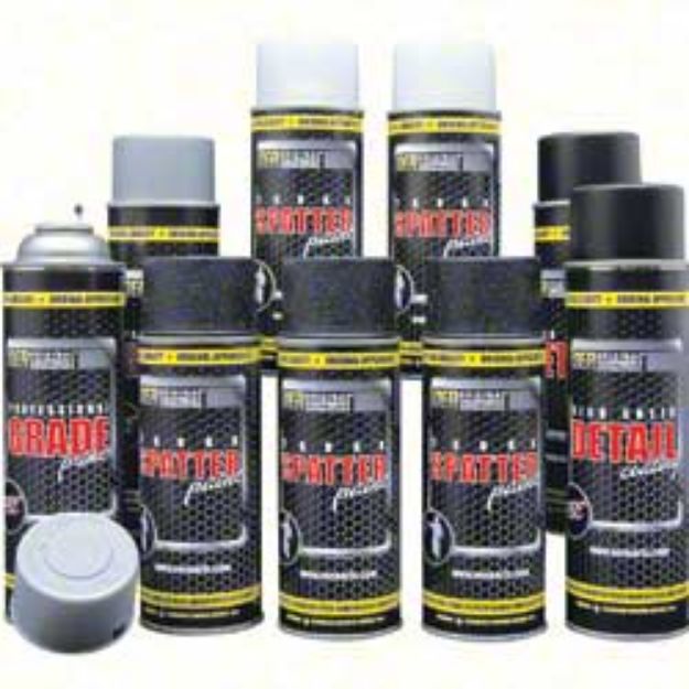 Picture of Black and Aqua Trunk Refinishing Kit with Standard Gray Primer 