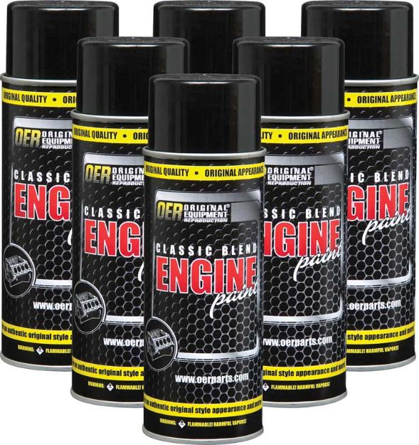 Picture of 1955-77 Chevrolet Orange/Red  Classic Blend Engine Paint Case Of 6 16 Oz Cans 