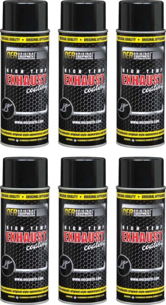 Picture of Cast Iron Gray Hi-Temp Exhaust Coating Case of 6- 16 Oz Aerosol Can 