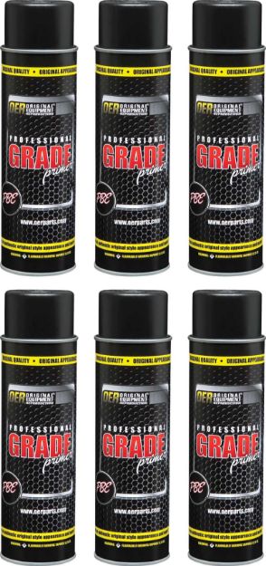 Picture of Black Professional Grade Self Etching Sanding PrimerCase of 6 - 20 Oz Aerosol Cans 