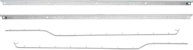 Picture of 1967 Camaro/Firebird Coupe or Convertible with Deluxe Interior 4 Piece Front Door Panel Molding Kit 