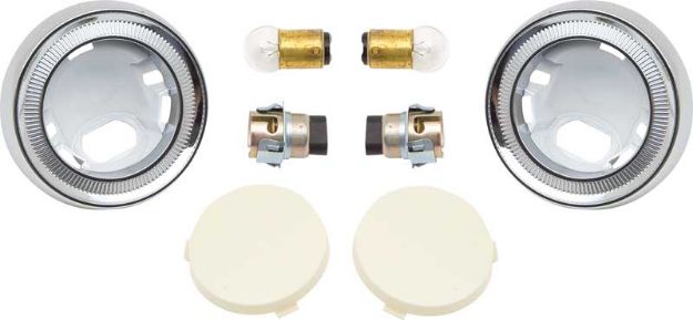 Picture of 1962-66 Impala / Full Size, 1967 Camaro / Firebird Deluxe Dome Lens Kit 