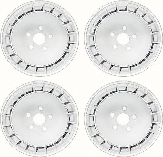 Picture of 1967-81 Firebird / Trans Am15" X 8" Turbine Wheel Set With White Finish 